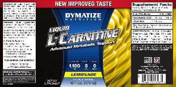 Dymatize Nutrition Liquid L-Carnitine Lemonade - supplement