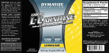 Dymatize Nutrition Liquid L-Carnitine Lemonade - supplement