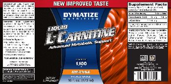 Dymatize Nutrition Liquid L-Carnitine Orange - supplement