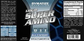 Dymatize Nutrition Liquid Super Amino Blue Raspberry - supplement
