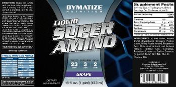 Dymatize Nutrition Liquid Super Amino Grape - supplement