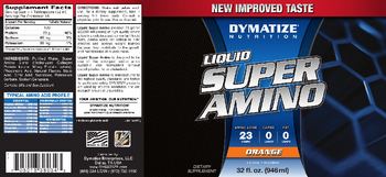 Dymatize Nutrition Liquid Super Amino Orange - supplement