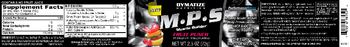 Dymatize Nutrition M-P-S Muscle Builder Fruit Punch - supplement