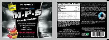 Dymatize Nutrition M-P-S Muscle Builder Fruit Punch - supplement