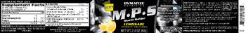 Dymatize Nutrition M-P-S Muscle Builder Lemonade - supplement