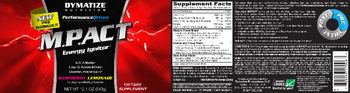 Dymatize Nutrition M.P.Act Raspberry Lemonade - supplement