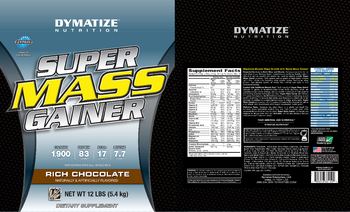 Dymatize Nutrition Super Mass Gainer Rich Chocolate - supplement