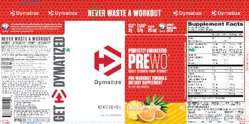 Dymatize PreWO Pineapple Orange Crush - supplement