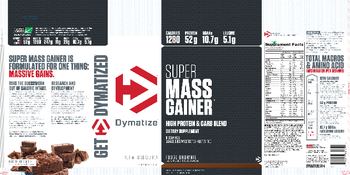 Dymatize Super Mass Gainer Fudge Brownie - supplement