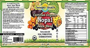 Dynamic Health Certified Organic Nopal Juice Blend - supplement