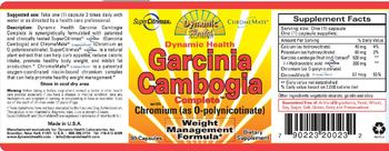 Dynamic Health Laboratories Inc. Garcinia Cambogia Complete - supplement