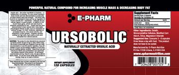 E-Pharm Ursobolic - supplement