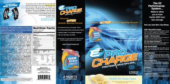 E2 Pro Charge Protein Multiplier Vanilla Ice Cream Flavor - supplement