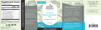 Earth Mama Organics 100% Organic Throat Smoothie Tea - herbal tesupplement