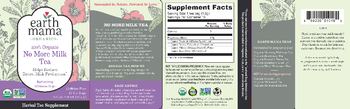 Earth Mama Organics No More Milk Tea Refreshing Hibiscus Sage - herbal tesupplement