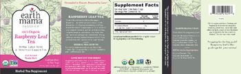 Earth Mama Organics Raspberry Leaf Tea - herbal tesupplement