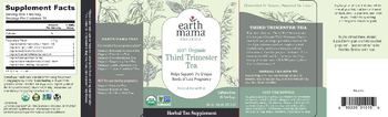 Earth Mama Organics Third Trimester Tea Fragrant Herbal Mint - herbal tesupplement