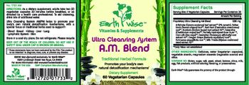 Earth Wise Ultra Cleansing System A.M. Blend - supplement