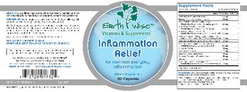 Earth Wise Vitamins & Supplements Inflammation Relief - supplement