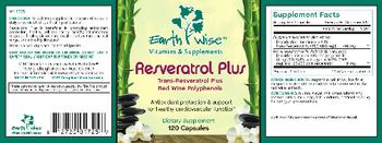 Earth Wise Vitamins & Supplements Resveratrol Plus - supplement