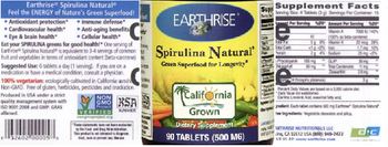 Earthrise Spirulina Natural - supplement