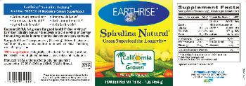Earthrise Spirulina Natural - supplement