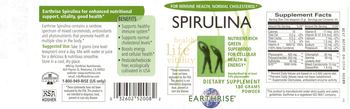 Earthrise Spirulina - supplement