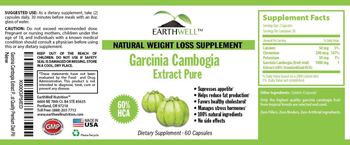 EarthWell Garcinia Cambogia Extract Pure - supplement