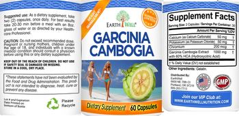 EarthWell Garcinia Cambogia - supplement
