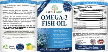 EarthWell Omega-3 Fish Oil Lemon Flavor - supplement
