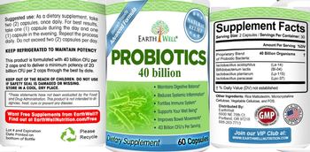 EarthWell Probiotics 40 Billion - supplement