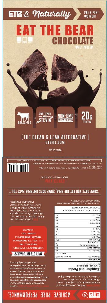 Eat The Bear ETB Naturally Chocolate Whey Protein - 