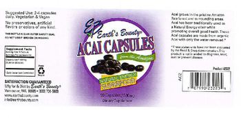 EB Earth's Bounty Acai Capsules - 