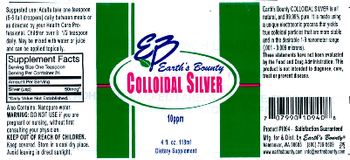 EB Earth's Bounty Colloidal Silver - supplement