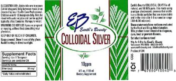 EB Earth's Bounty Colloidal Silver - supplement