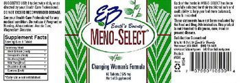 EB Earth's Bounty Meno-Select - herbal supplement