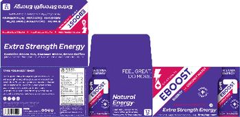 EBOOST EBOOST Energy Shot Natural Fruit Punch Flavor - supplement