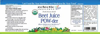 Eclectic Institute Beet Juice Pow-der - supplement