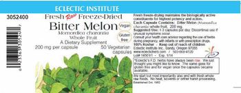 Eclectic Institute Bitter Melon - supplement
