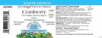 Eclectic Institute Cranberry - supplement