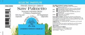 Eclectic Institute Saw Palmetto - supplement