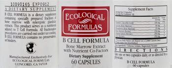 Ecological Formulas B Cell Formula - supplement