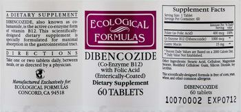 Ecological Formulas Dibencozide - supplement