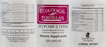 Ecological Formulas Hypomultiple - supplement