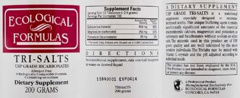 Ecological Formulas Tri-Salts - supplement
