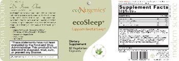Econugenics ecoSleep - supplement