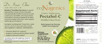 Econugenics PectaSol-C Modified Citrus Pectin Natural Lime Flavor - supplement