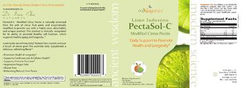 Econugenics PectaSol-C Modified Citrus Pectin Refreshing Natural Lime Flavor - supplement