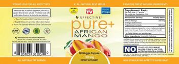 Effective Nutrition Pure+ African Mango - supplement