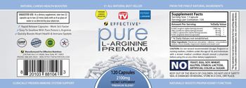 Effective Nutrition Pure L-Arginine Premium - supplement